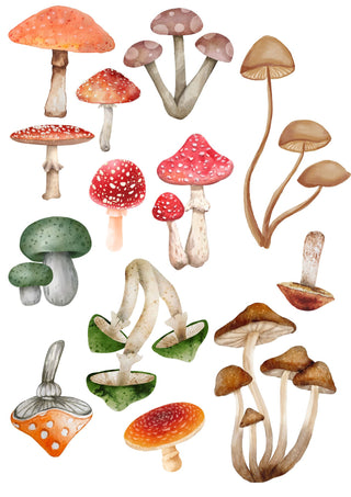 Printable - Mushrooms - Scrap Of Your Life 
