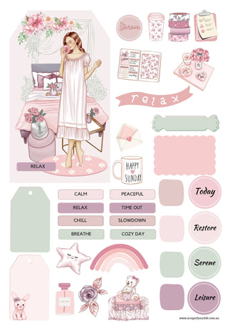 Printable Mother's Day Relax Tag Set - Scrap Of Your Life 