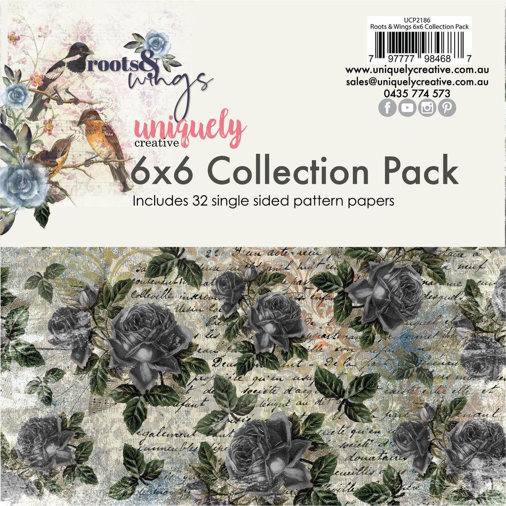 Uniquely Creative - Roots and Wings Mini Collection Pack 6 x 6 - Scrap Of Your Life 