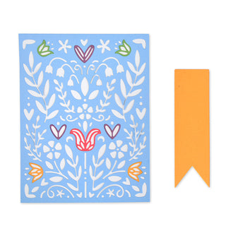 Sizzix Thinlits Die Set 7pk Folk Art Stencil 663608 - Scrap Of Your Life 
