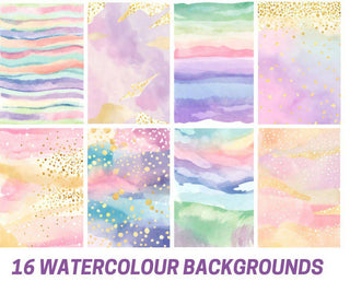 Watercolor Card Backgrounds - Scrap Of Your Life 