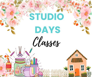 Studio Day - Class 12 X 12 Interactive Flip Page Scrapbook Layout - Scrap Of Your Life 