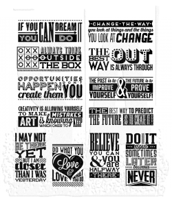 Tim Holtz Rubber Stamps Mini Motivation - Scrap Of Your Life 