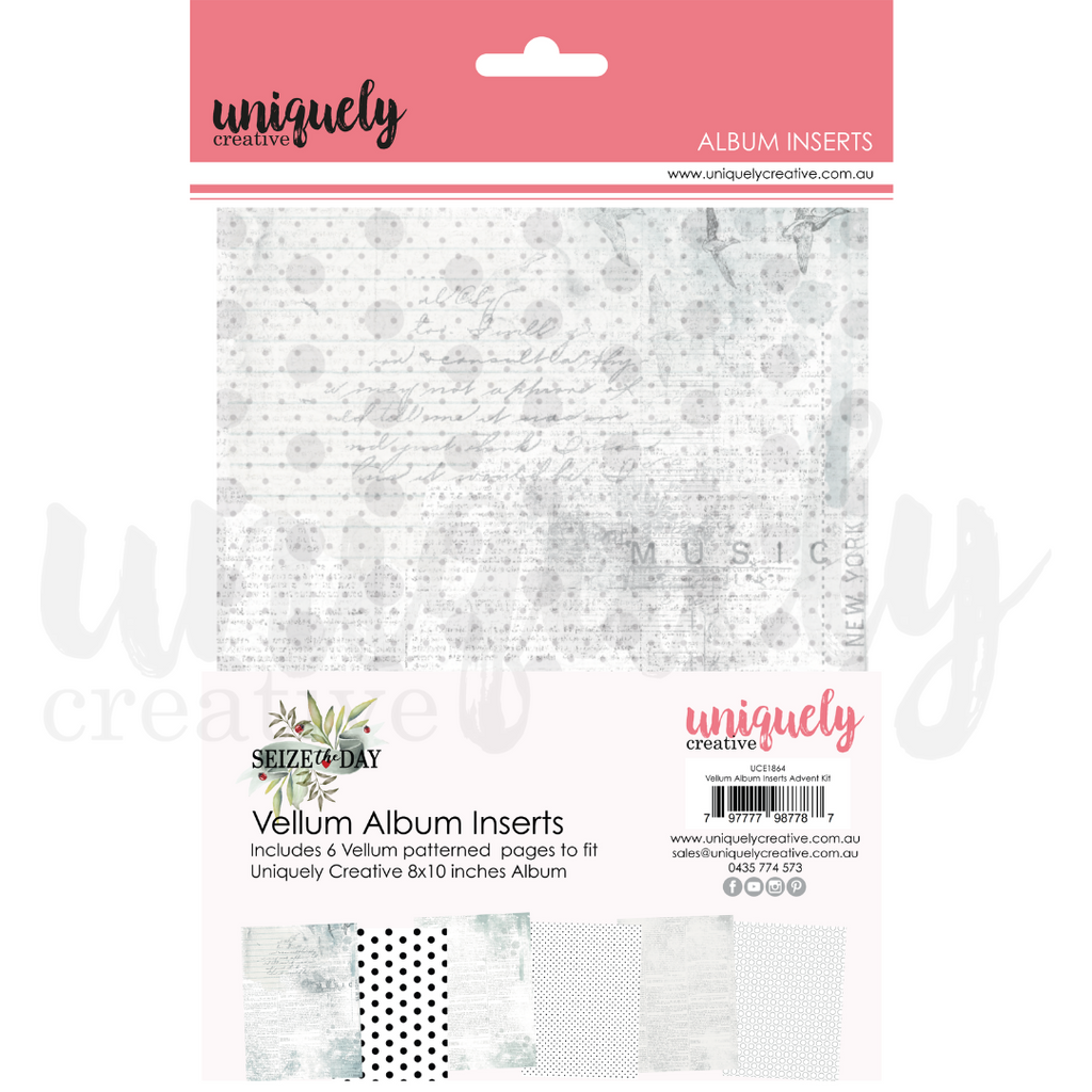 Uniquely Creative Vellum Album Inserts - Scrap Of Your Life 