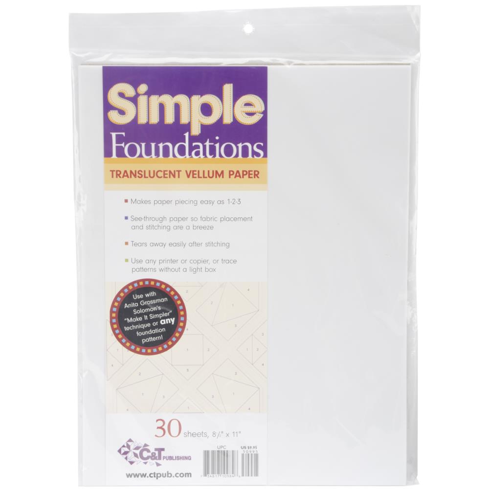 Simple Foundtations Translucent Vellum Paper (Single Sheet) - Scrap Of Your Life 