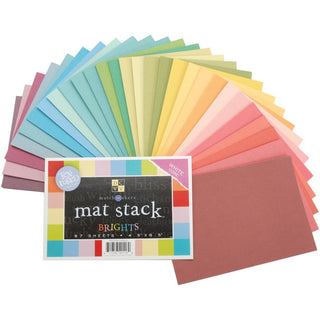 DCWV Single-Sided Mat Stack 4.5"X6.5" Brights - Scrap Of Your Life 