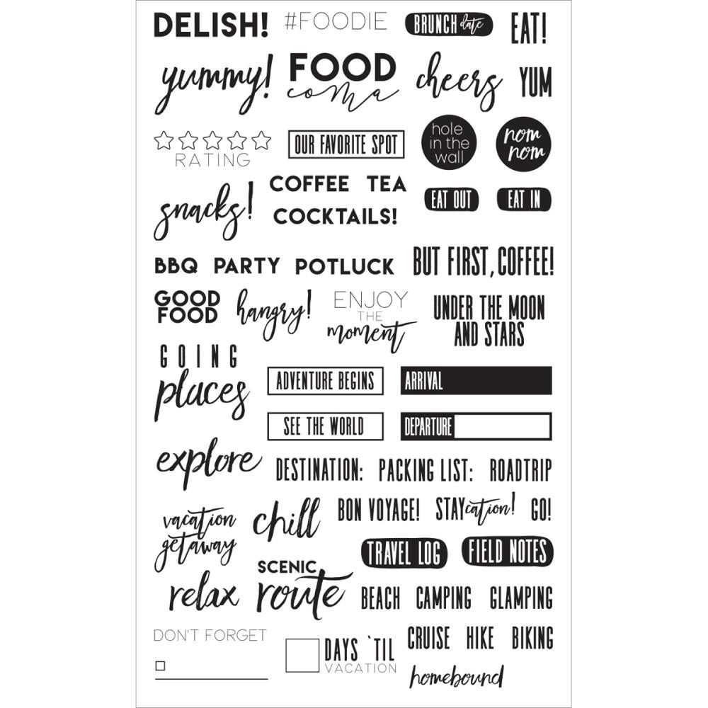 My Prima Planner Clear Stamps Food and Travel - Scrap Of Your Life 