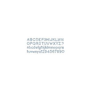 Delta Creative Block Alphabet Stencil 5.25" x 13" - Scrap Of Your Life 