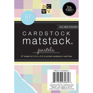DCWV Single-Sided Mat Stack 4.5"X6.5" Pastel - Scrap Of Your Life 