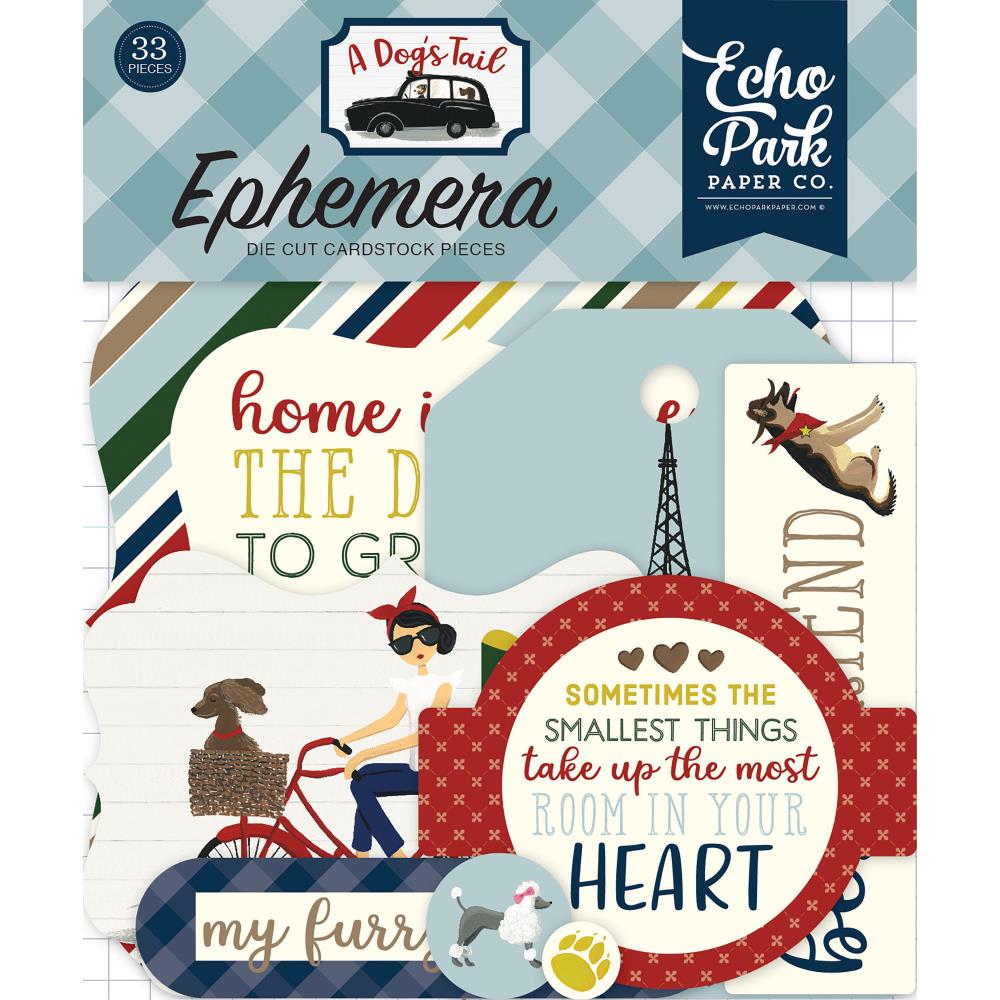 Echo Park A Dog's Tail Ephemera Cardstock Die-Cuts - Icons - Scrap Of Your Life 