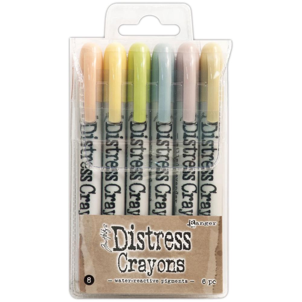 Tim Holtz Distress Crayon Set 8 - Scrap Of Your Life 