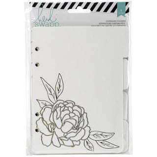 Heidi Swapp Memory Planner Chipboard Tab Dividers Wanderlust with Gold Foil - Scrap Of Your Life 