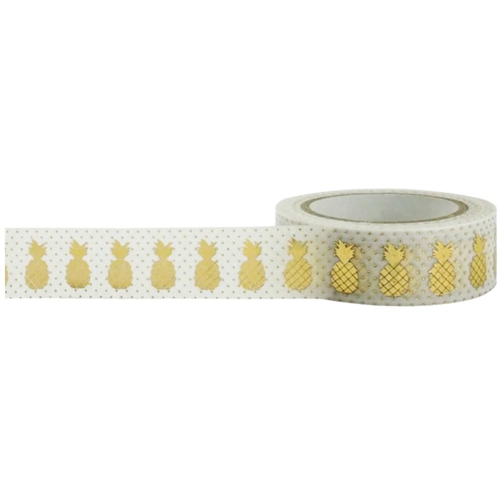 Little B - Decorative Foil Tape - Gold Pineapples - Scrap Of Your Life 