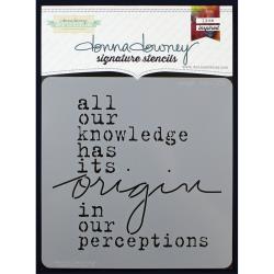 Donna Downey Stencil - Origin 12" x 8" - Scrap Of Your Life 