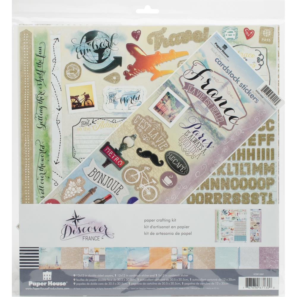 Paper House Paper Crafting Kit 12"X12" France - Scrap Of Your Life 