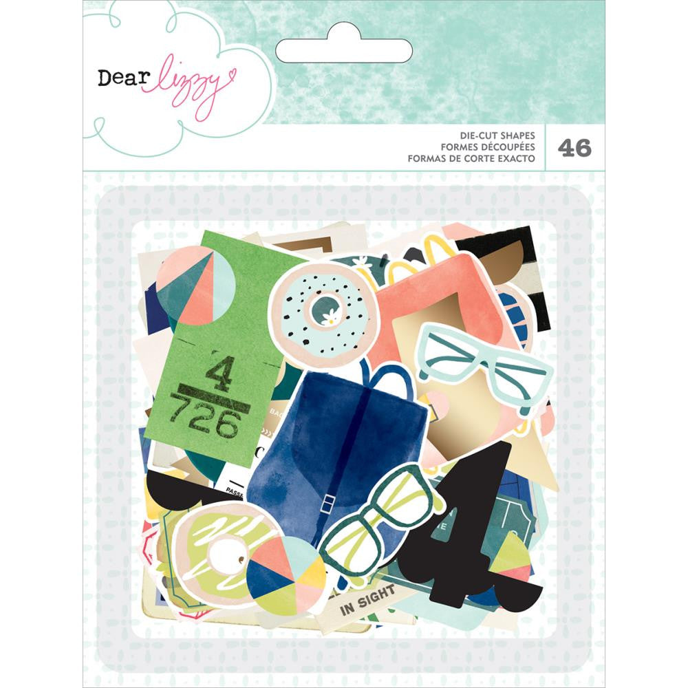 American Crafts - Dear Lizzy - Saturday Collection - Die Cut Shapes - Scrap Of Your Life 