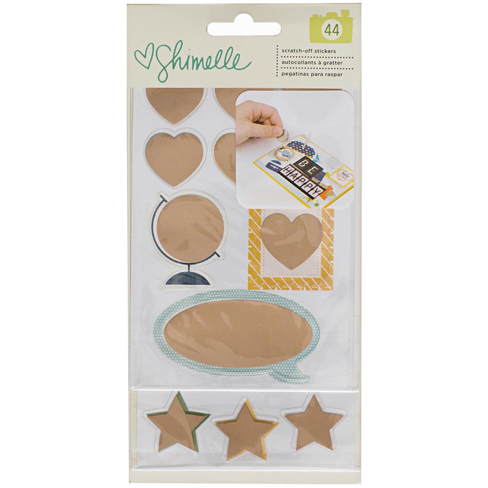 American Crafts Shimelle Go Now Go Scratch Off Stickers with Foil Accents  Clearance - Scrap Of Your Life 