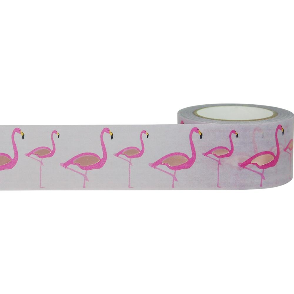 Little B - Decorative Foil Tape - Flamingo with Rose Gold - Scrap Of Your Life 