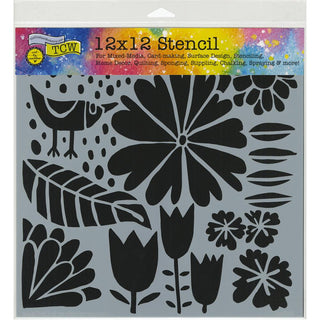 The Crafters Workshop - Stencil 12 x 12 - Dutch Spring - Scrap Of Your Life 