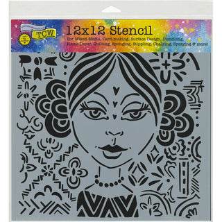The Crafters Workshop - Stencil 12 x 12 - Amalia - Scrap Of Your Life 