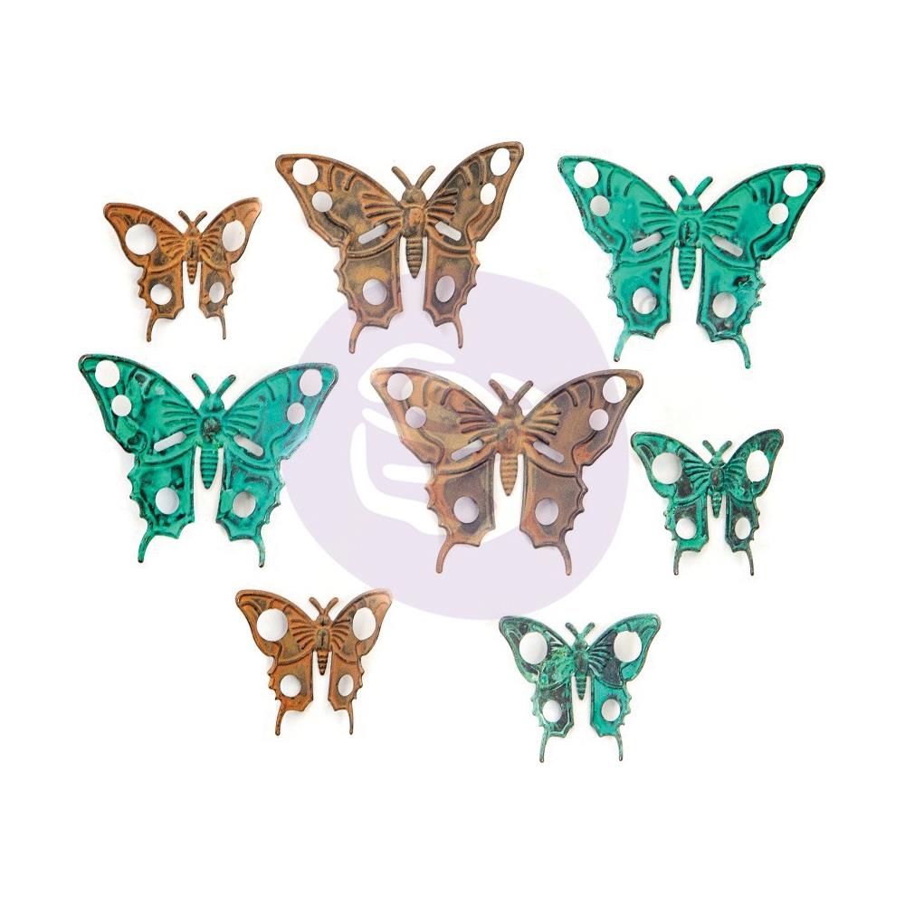 Prima - Finnabair - Mechanicals Metal Embellishments Scrapyard Butterflies - Scrap Of Your Life 