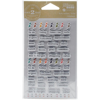 Jillibean Soup Puffy Stickers Planner To Do - Scrap Of Your Life 