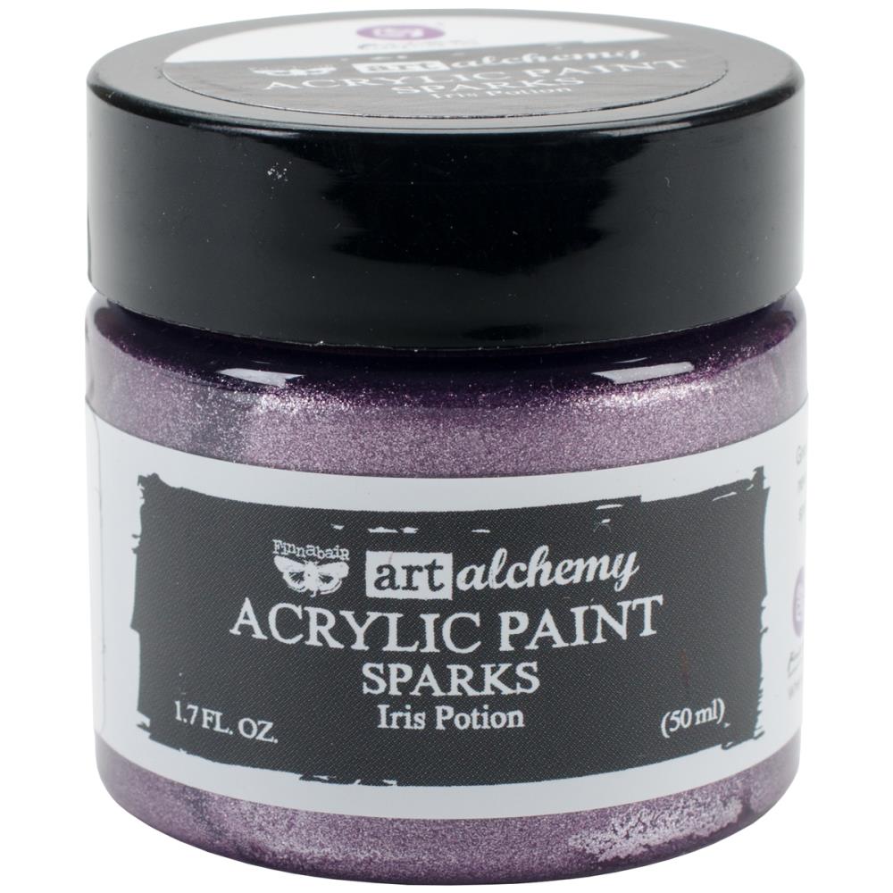 Finnabair Art Alchemy Sparks Acrylic Paint Iris Potion - Scrap Of Your Life 