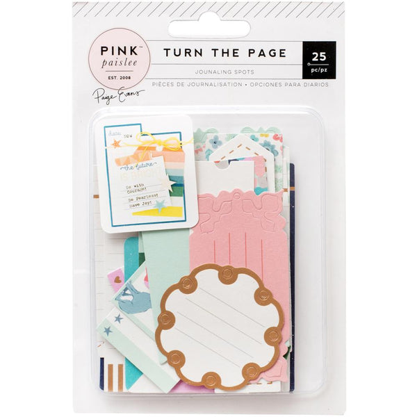 Pink Paislee - Turn The Page Collection - Journalling Spots - Die Cuts - Scrap Of Your Life 