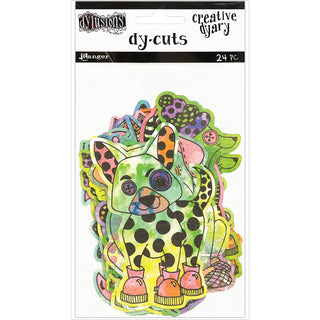 Ranger Ink - Dylusions Creative Dyary - Die Cuts - Coloured Animals - Scrap Of Your Life 