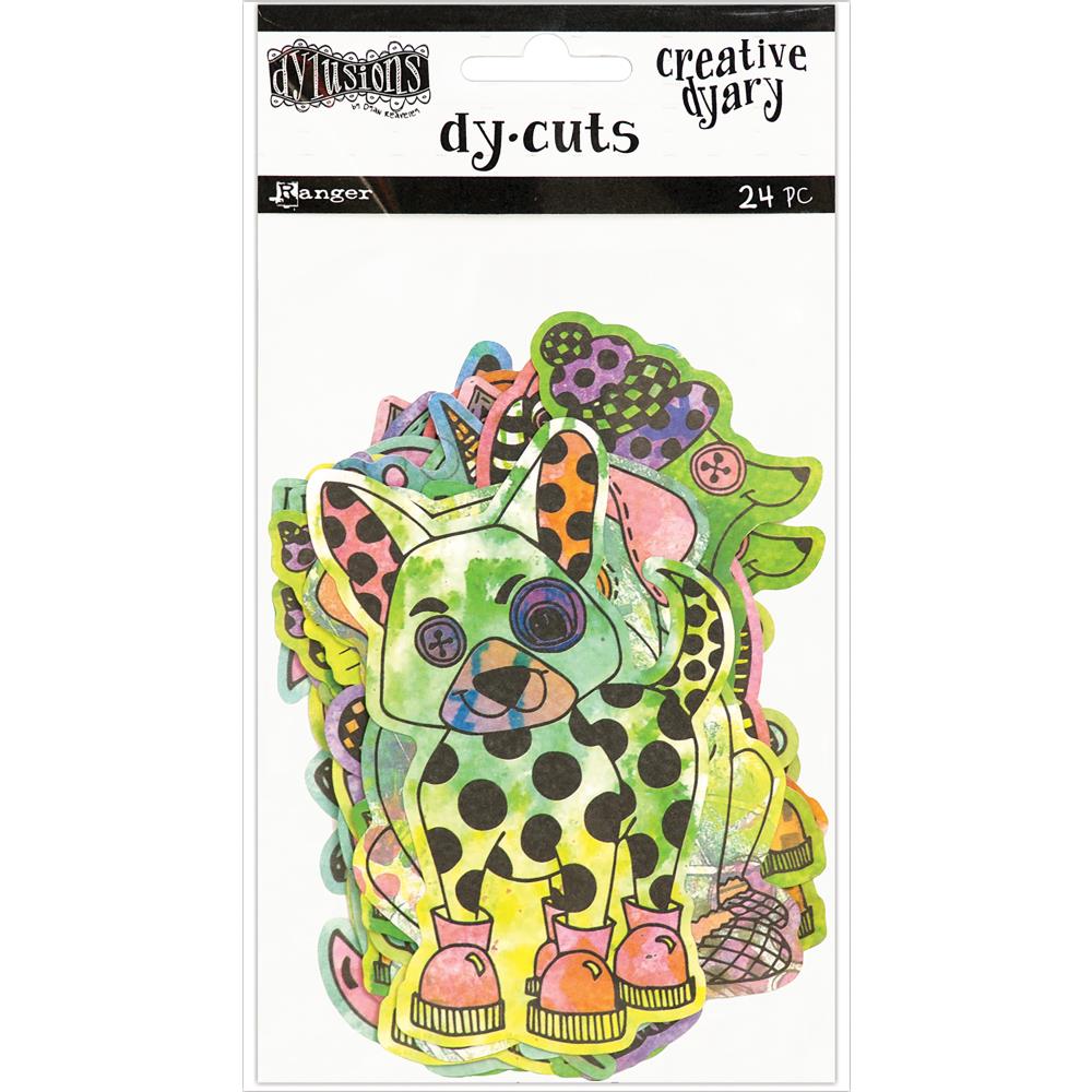 Ranger Ink - Dylusions Creative Dyary - Die Cuts - Coloured Animals - Scrap Of Your Life 