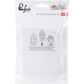 PinkFresh - December Days Foiled 3x4 Cards - Scrap Of Your Life 