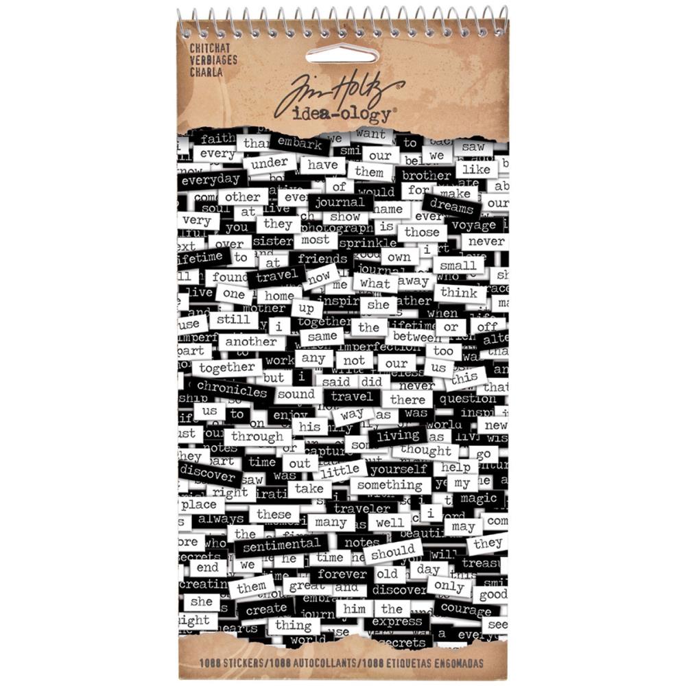 Tim Holtz - Ideaology - Verbiages ChitChat Stickrs - Scrap Of Your Life 