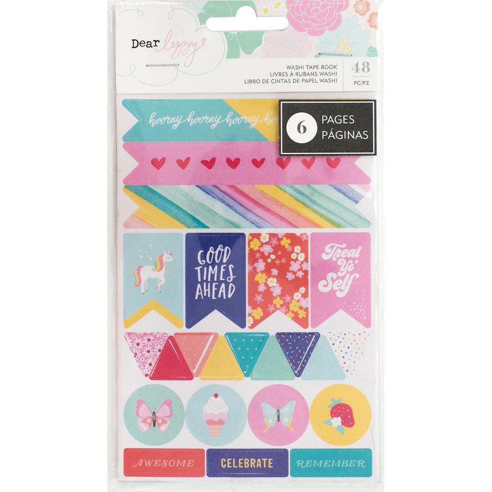 American Crafts - Dear Lizzy - Stay Colorful Collection - Washi Tape 6 Page Book - Scrap Of Your Life 