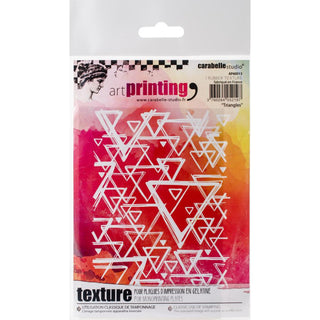 Carabelle Studio Art Printing A6 Rubber Texture Plate Triangles - Scrap Of Your Life 
