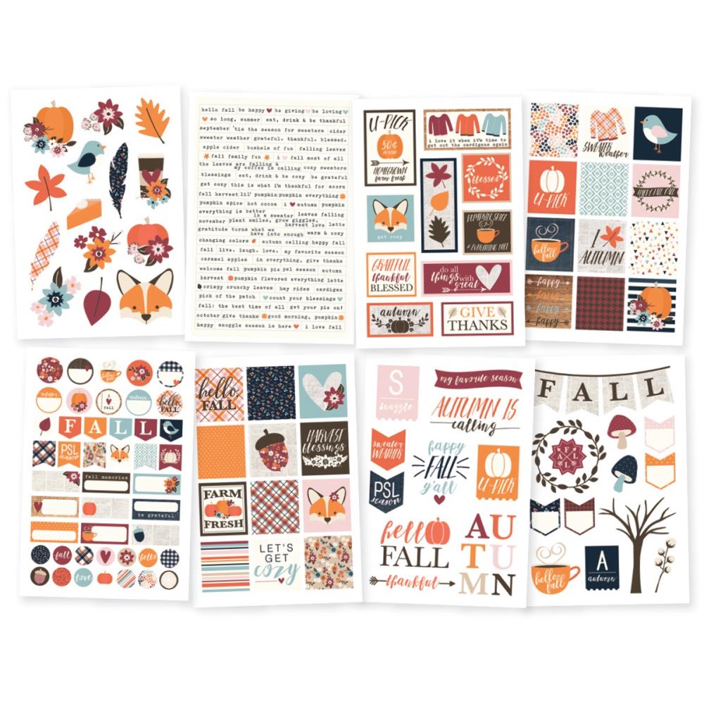 Simple Stories Forever Fall Stickers - Scrap Of Your Life 