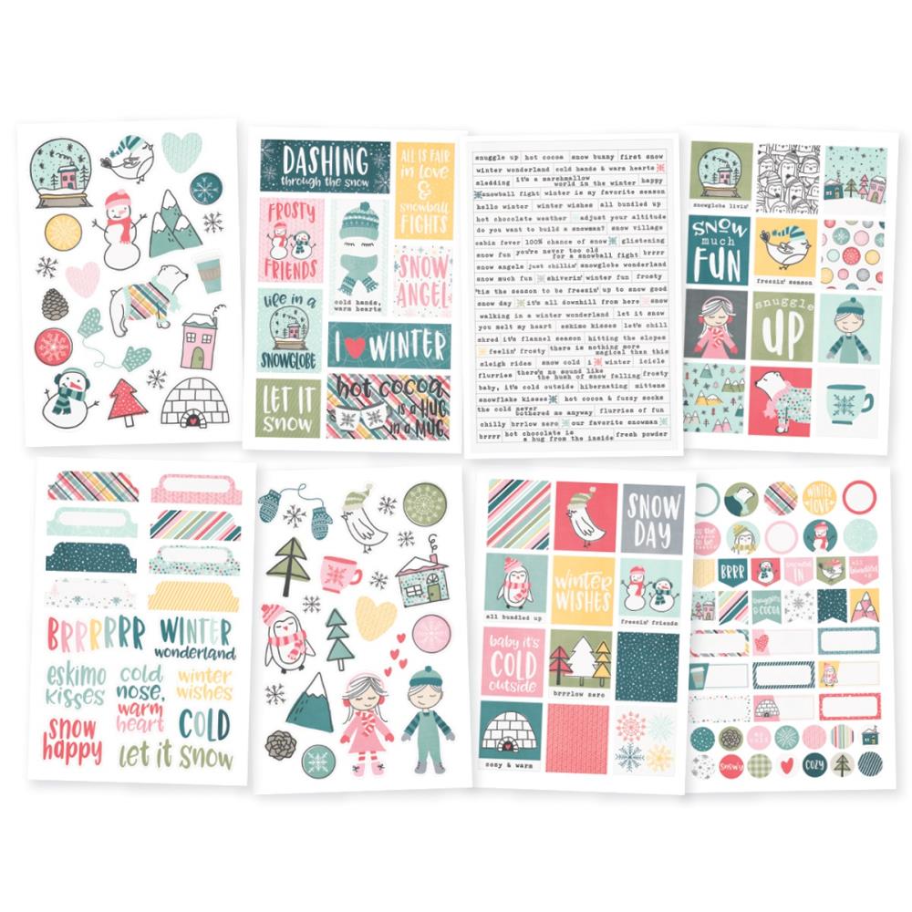 Simple Stories -  Freezin Season Collection - Clear Stickers - Scrap Of Your Life 