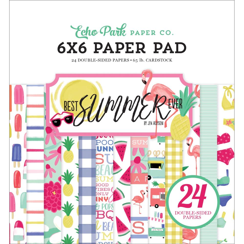 Echo Park Best Summer Ever 6" x 6" Paper Pad - Scrap Of Your Life 