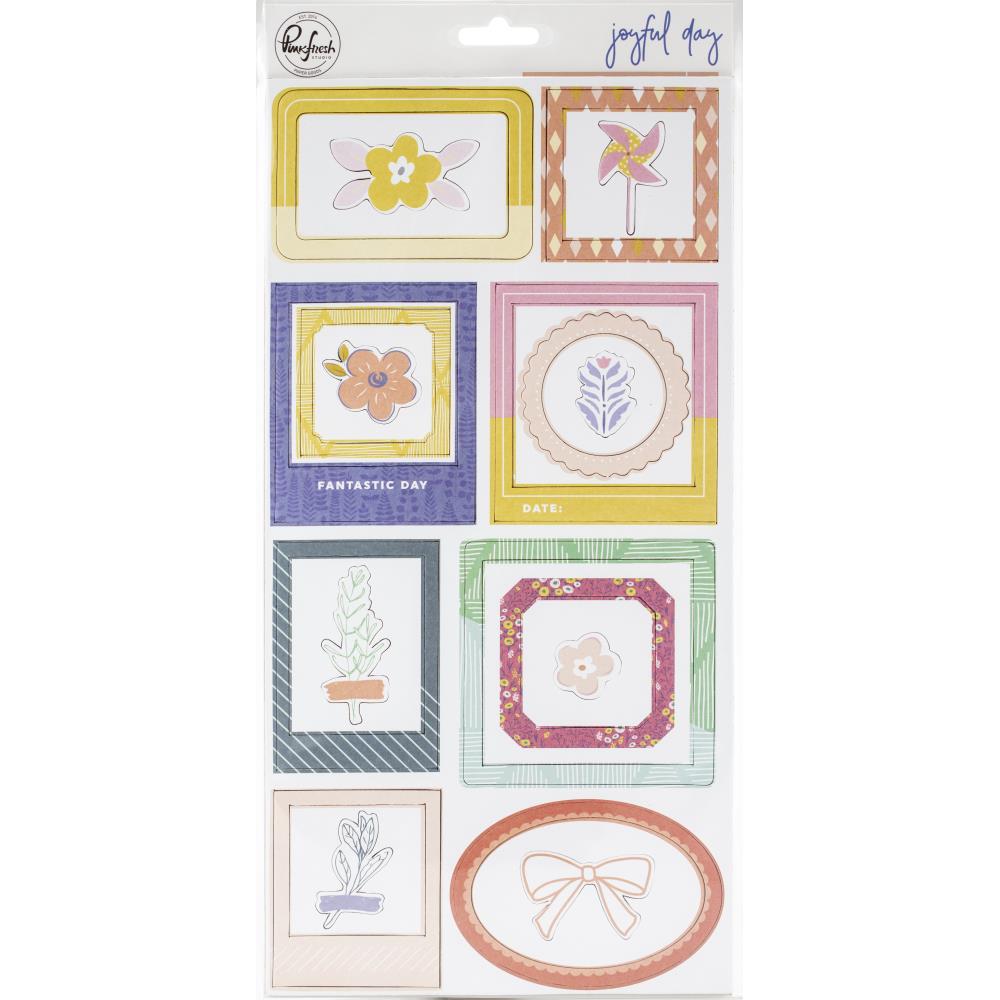 PinkFresh  - Joyful Day Chipboard Frames & Accent Stickers - Scrap Of Your Life 