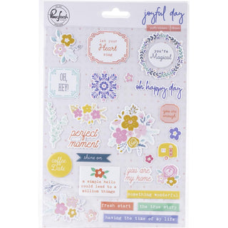 PinkFresh - Joyful Day Puffy Stickers - Scrap Of Your Life 