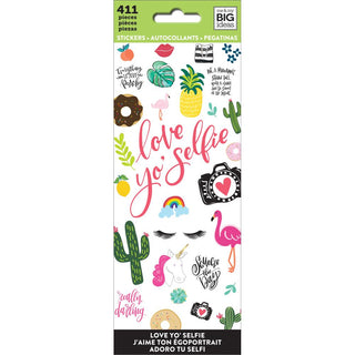 MAMBI- Happy Planner Sticker - Love Yo Selfie, 411/Pkg - Scrap Of Your Life 