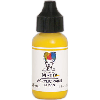 Dina Wakley Media Acrylic Paint - Lemon - Scrap Of Your Life 
