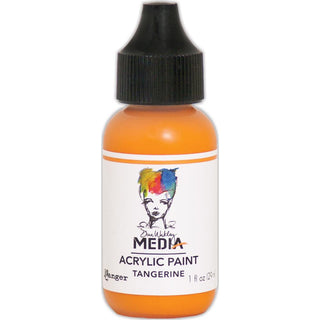 Dina Wakley Media Acrylic Paint - Tangerine - Scrap Of Your Life 