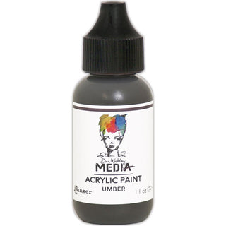 Dina Wakley Media Acrylic Paint - Umber - Scrap Of Your Life 
