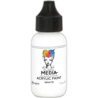 Dina Wakley Media Acrylic Paint - White - Scrap Of Your Life 