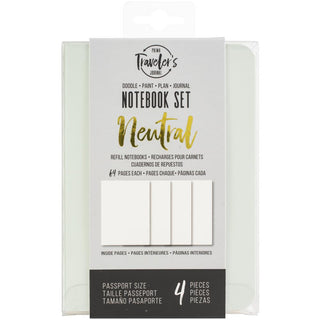 Prima Marketing Traveler's Journal Passport Refill  Neutral 4/Pkg - Scrap Of Your Life 