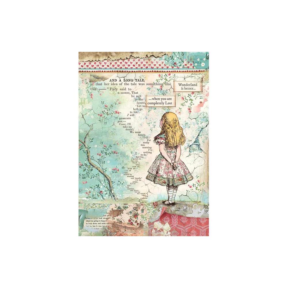 Stamperia - Rice Paper Sheet A4 - Alice in Wonderland - Scrap Of Your Life 