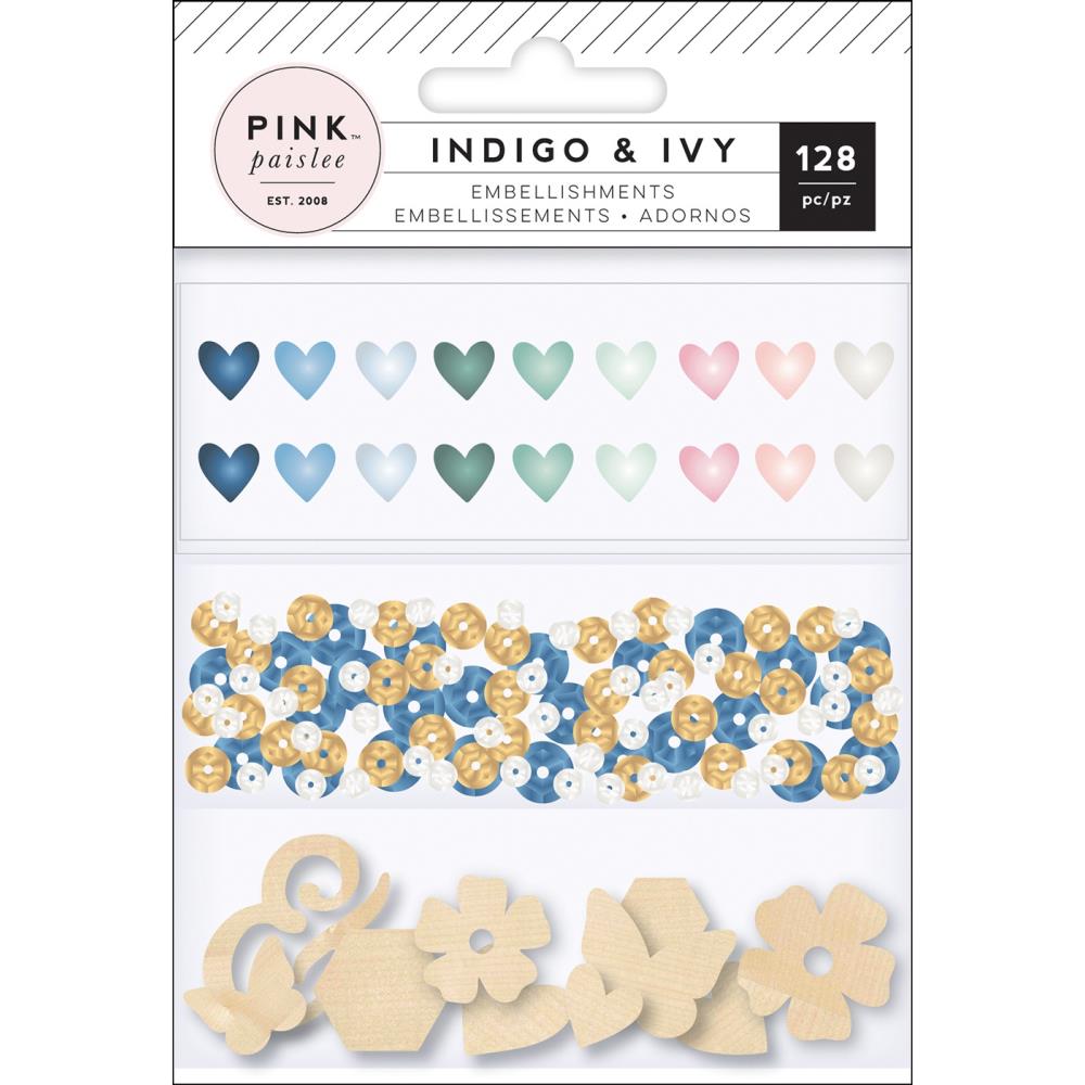 Pink Paislee - Indigo and Ivy Collection - Embellishments - Scrap Of Your Life 