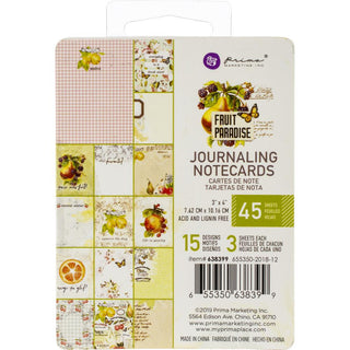 Prima Marketing - Fruit Paradise Journaling Cards 3 x 4 - Scrap Of Your Life 