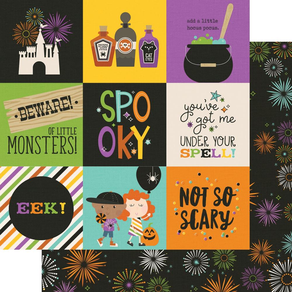 Echo Park - Say Cheese - Halloween Double-Sided Cardstock 4 x 4 Elements - Scrap Of Your Life 