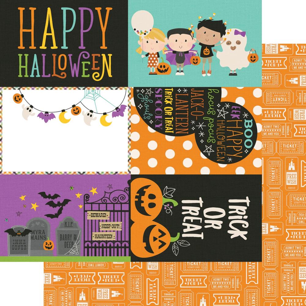 Echo Park - Say Cheese - Halloween Double-Sided Cardstock 6 x 4 Elements - Scrap Of Your Life 